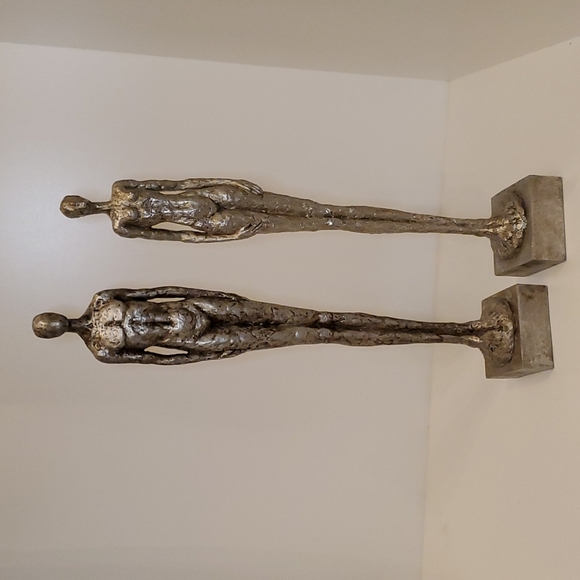 Other - Antique Silver Finish Sculptures